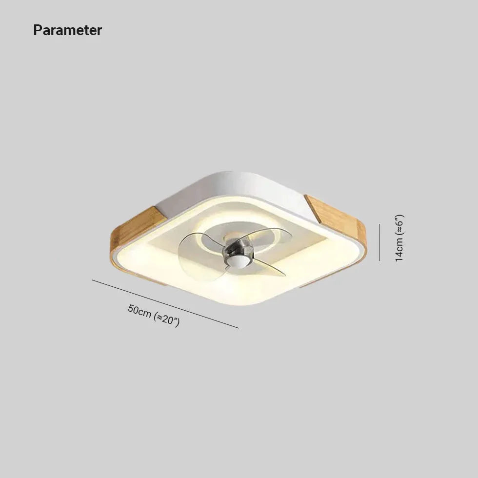 Farbblock-runde Deckenventilator mit Licht