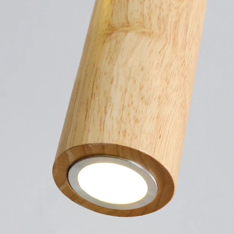 LED Pendelleuchte Holz mit schlichtem modernen Design