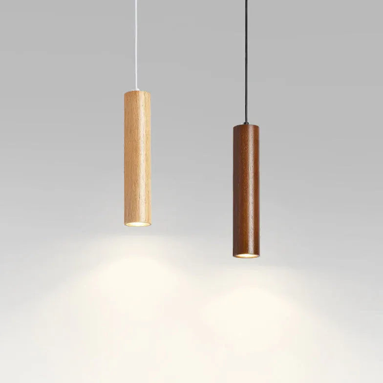 LED Pendelleuchte Holz mit schlichtem modernen Design