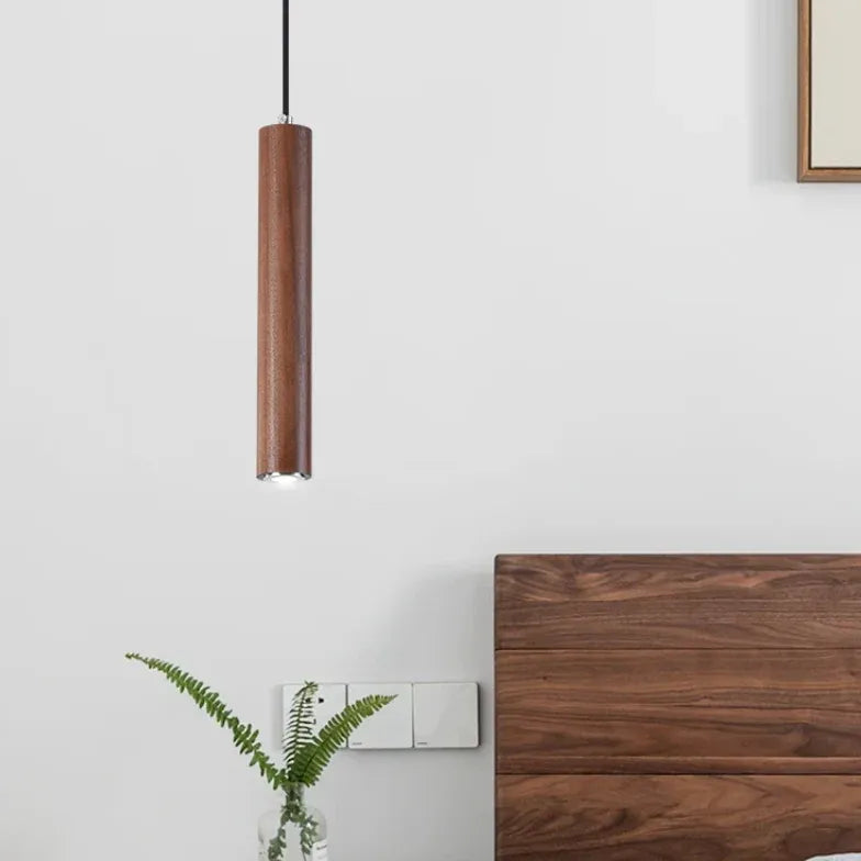 LED Pendelleuchte Holz mit schlichtem modernen Design