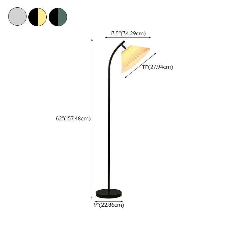 Schwarz minimalistische moderne gewölbte Stehlampe