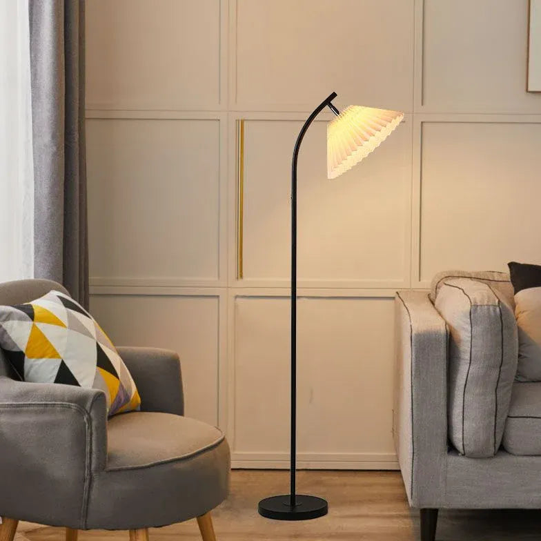 Schwarz minimalistische moderne gewölbte Stehlampe