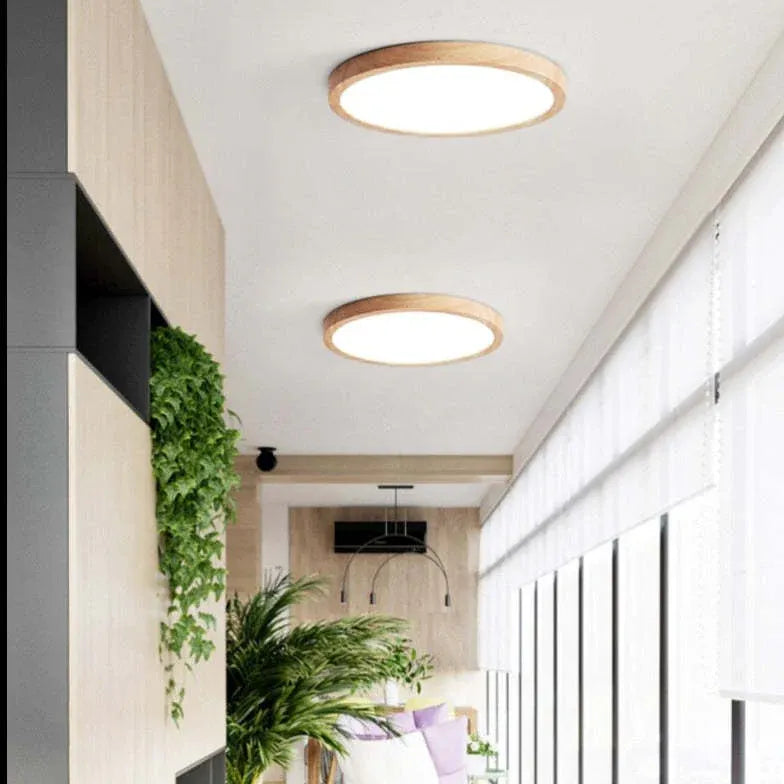 LED Deckenleuchte dimmbar flach in rundem modernen Design