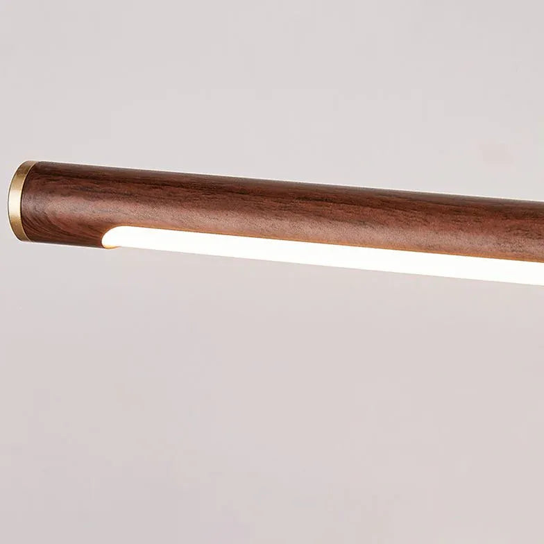 Brown Linear Adjustable Arm Mirror Lights