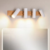 Multi Arm Wooden Bathroom Spotlights