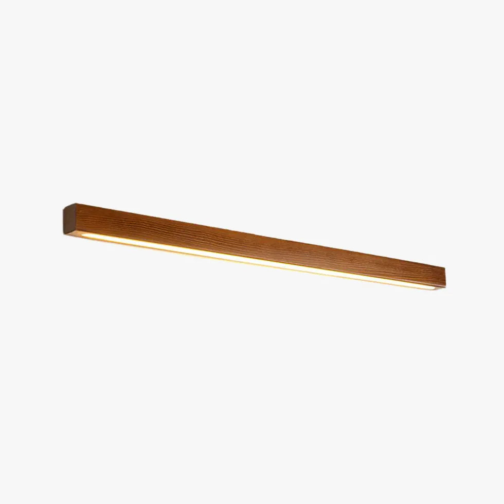 Brown Wooden Linear Led Modern Wall Lights