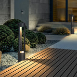 80 cm schwarze hohle LED Outdoor Poller Leuchten