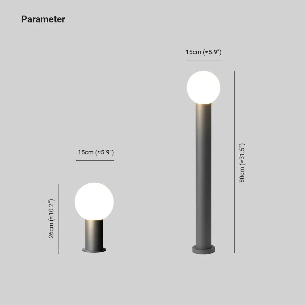 LED Pollerleuchte Garten Stilvolles Wasserdichtes Design