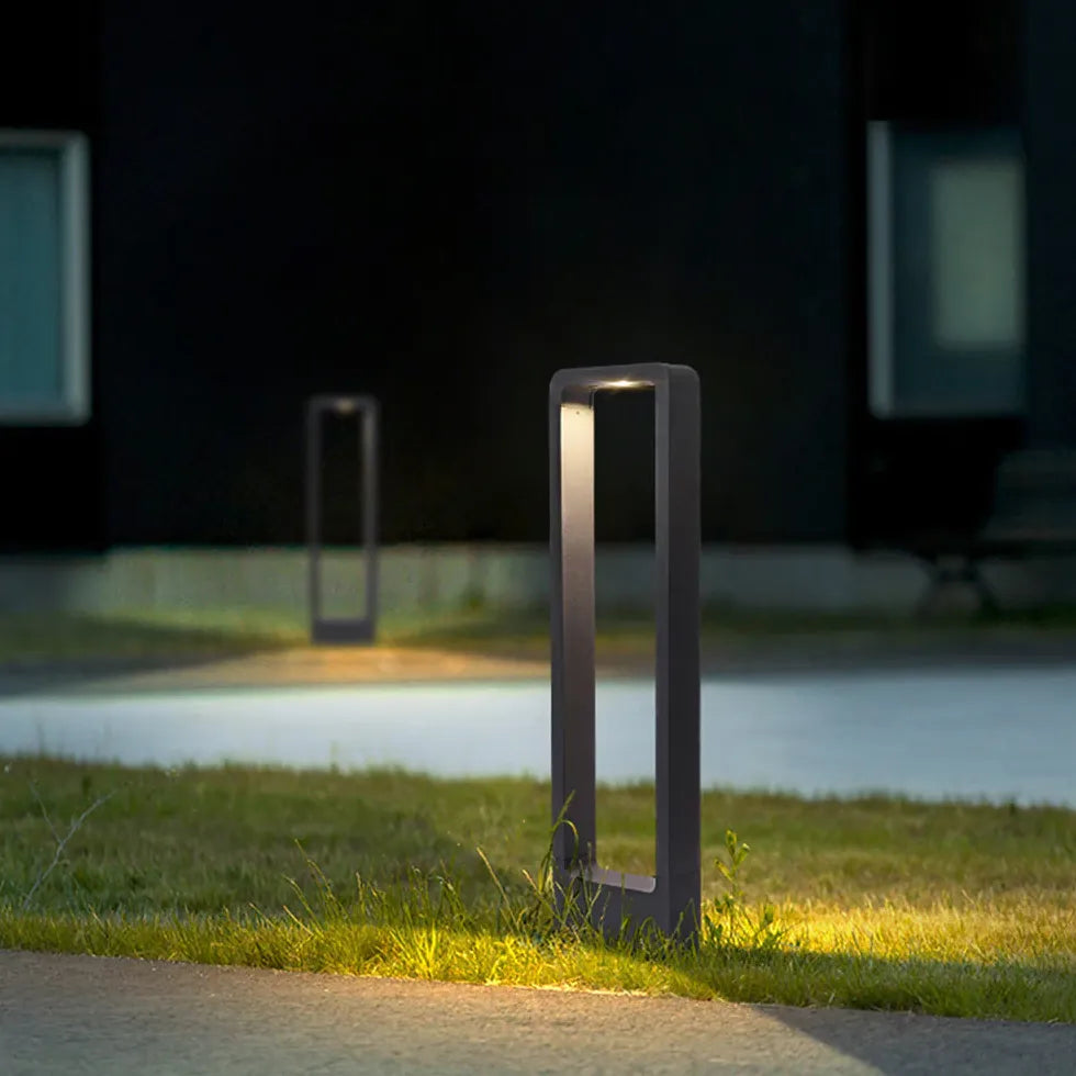 Warm White Rectangle Led Bollard Lights