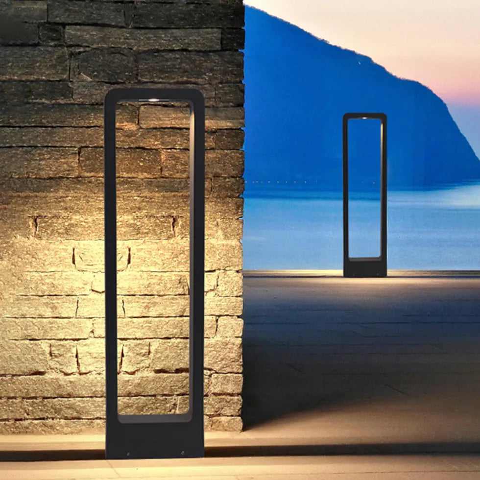 Warm White Rectangle Led Bollard Lights