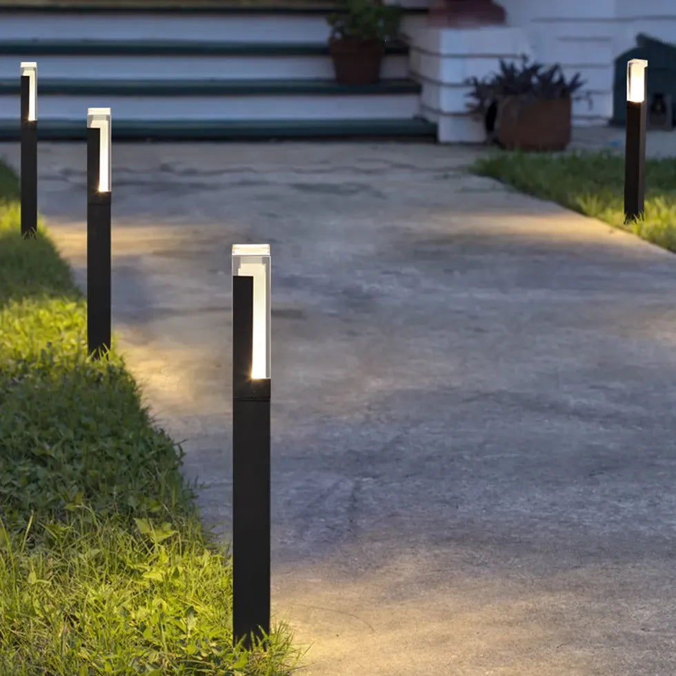 Quadratische Acryl -Solar -Bollard -Leuchten