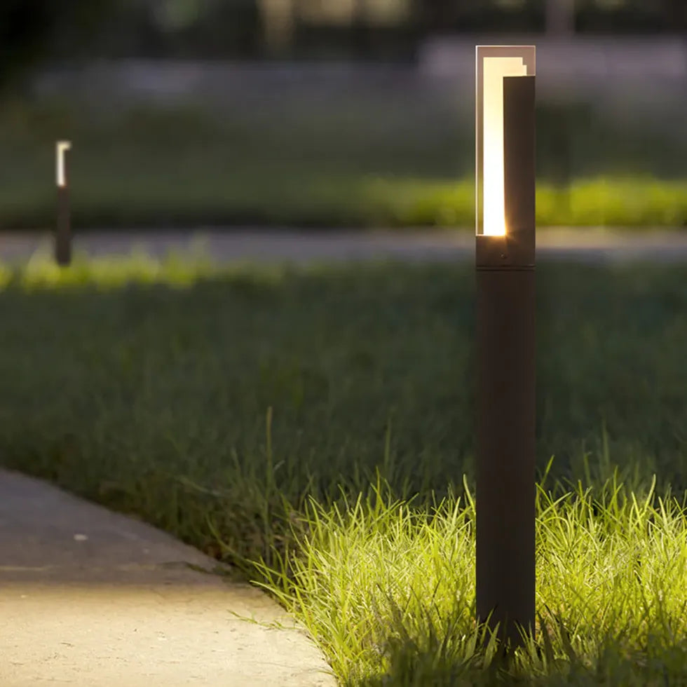 Quadratische Acryl -Solar -Bollard -Leuchten