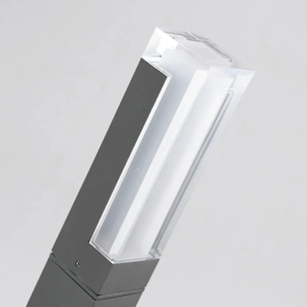 Quadratische Acryl -Solar -Bollard -Leuchten