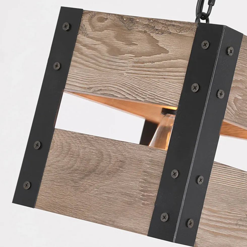 pendelleuchte aus holz - moderne designer deckenleuchte - Clowas.de