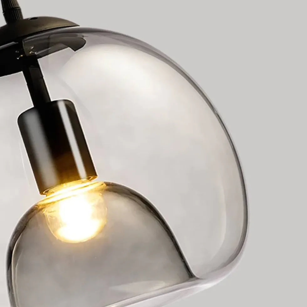 Pendelleuchte Bernstein Glas modernes Design Einfache Einzelkopf - Clowas.de