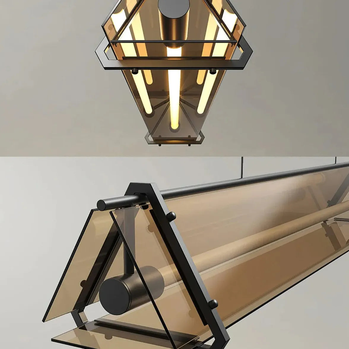 Pendelleuchte Braun Modernes Minimalistisches Acryl Design - Clowas.de