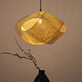 Pendelleuchte Esstisch Industrial mit schlichtem japanischem Rattandesign - Clowas.de