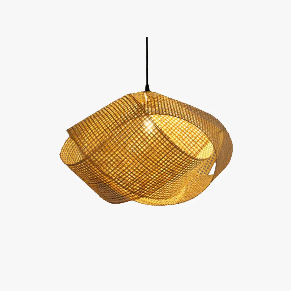Pendelleuchte Esstisch Industrial mit schlichtem japanischem Rattandesign - Clowas.de
