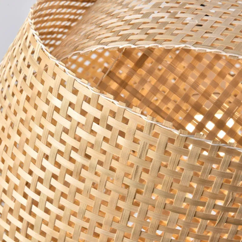 Pendelleuchte Esstisch Industrial mit schlichtem japanischem Rattandesign - Clowas.de