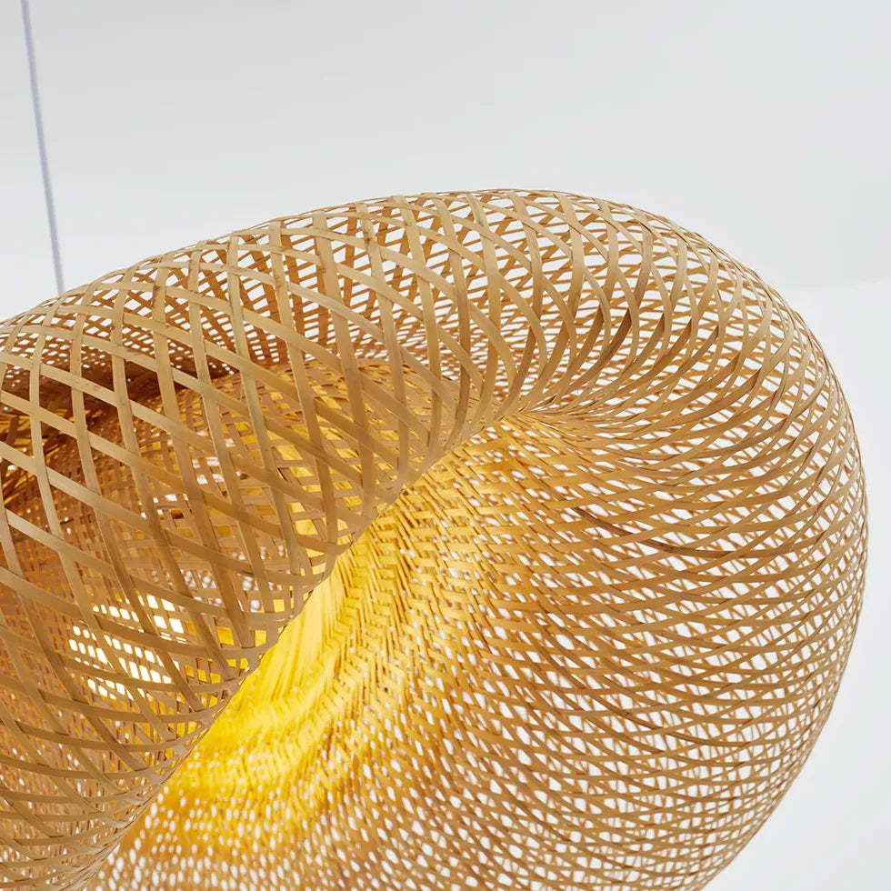 Pendelleuchte Esstisch Rattan für einfache japanische Esszimmer - Clowas.de