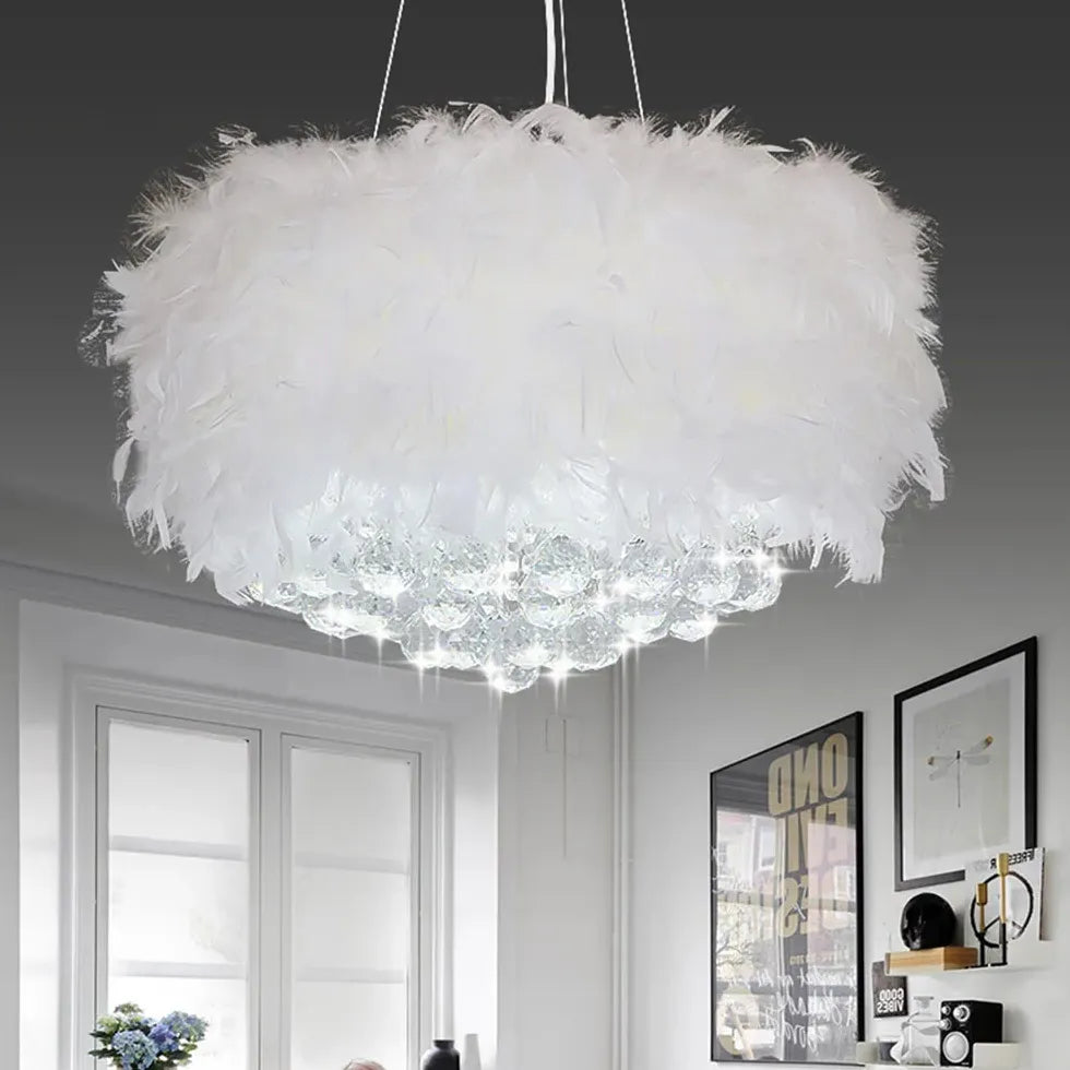 Pendelleuchte Federn in nordischem leichtem Luxusdesign - Clowas.de