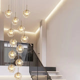 Pendelleuchte Flur Treppenhaus moderne elegante Glasdesign - Clowas.de
