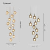 Pendelleuchte Flur Treppenhaus moderne elegante Glasdesign - Clowas.de