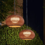 Pendelleuchte für aussen in schlichtem japanischem Rattandesign - Clowas.de