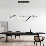 pendelleuchte glas 3 flammig höhenverstellbar modern elegant design - Clowas.de