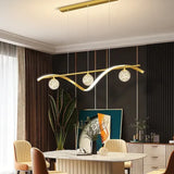 pendelleuchte glas 3 flammig höhenverstellbar modern elegant design - Clowas.de