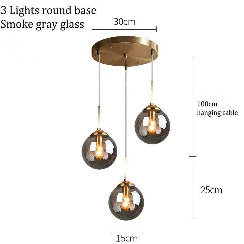 Pendelleuchte Glas Bubbles moderne einfache nordische Design - Clowas.de