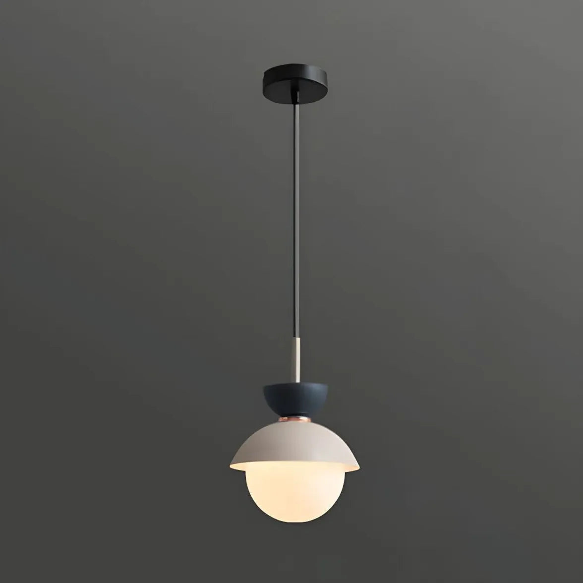 Pendelleuchte Glas einzeln Edles Makaron-Design - Clowas.de