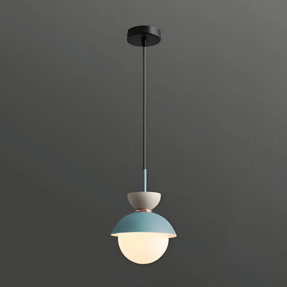 Pendelleuchte Glas einzeln Edles Makaron-Design - Clowas.de