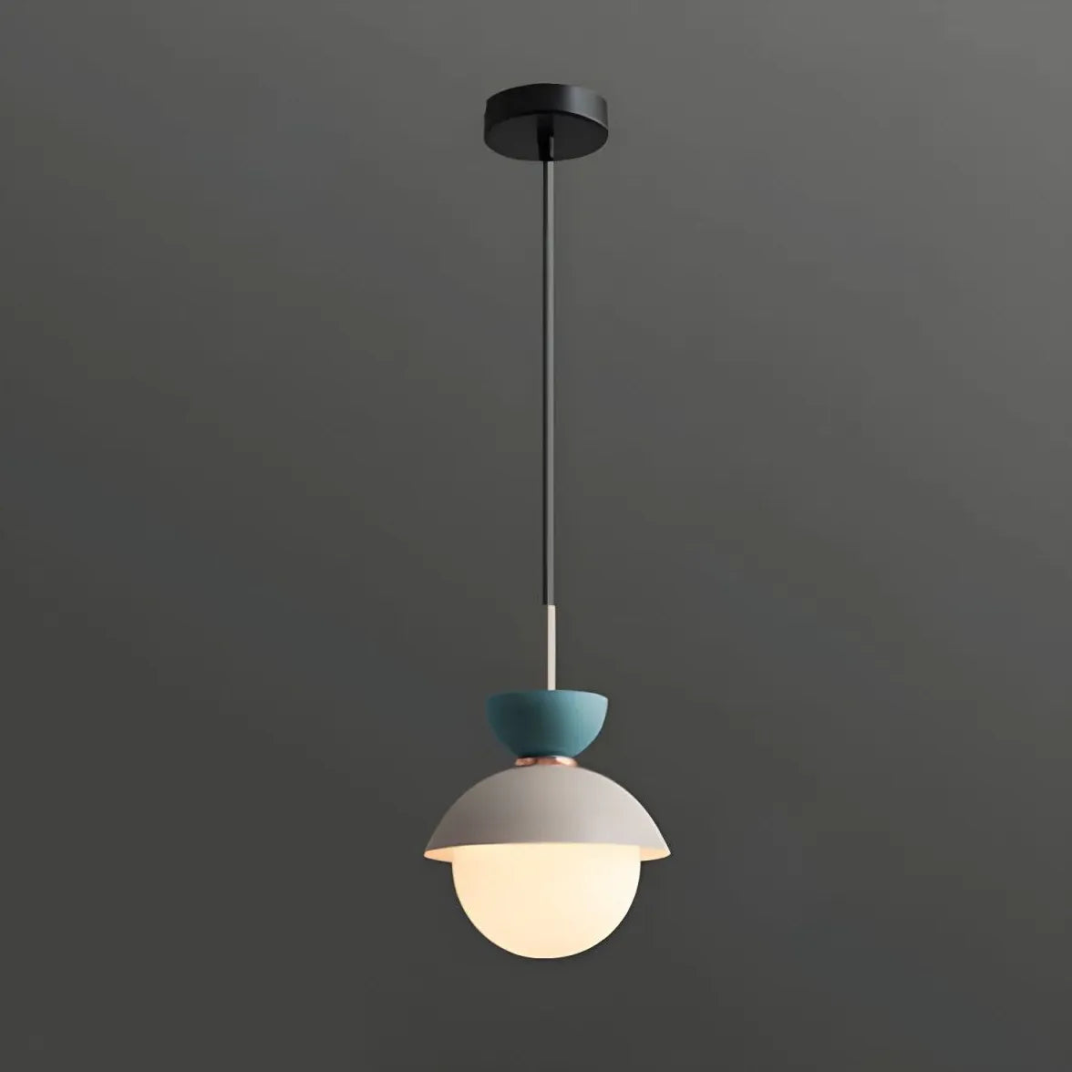 Pendelleuchte Glas einzeln Edles Makaron-Design - Clowas.de