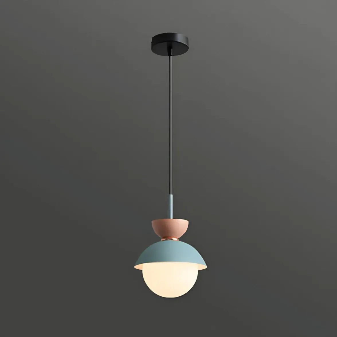 Pendelleuchte Glas einzeln Edles Makaron-Design - Clowas.de
