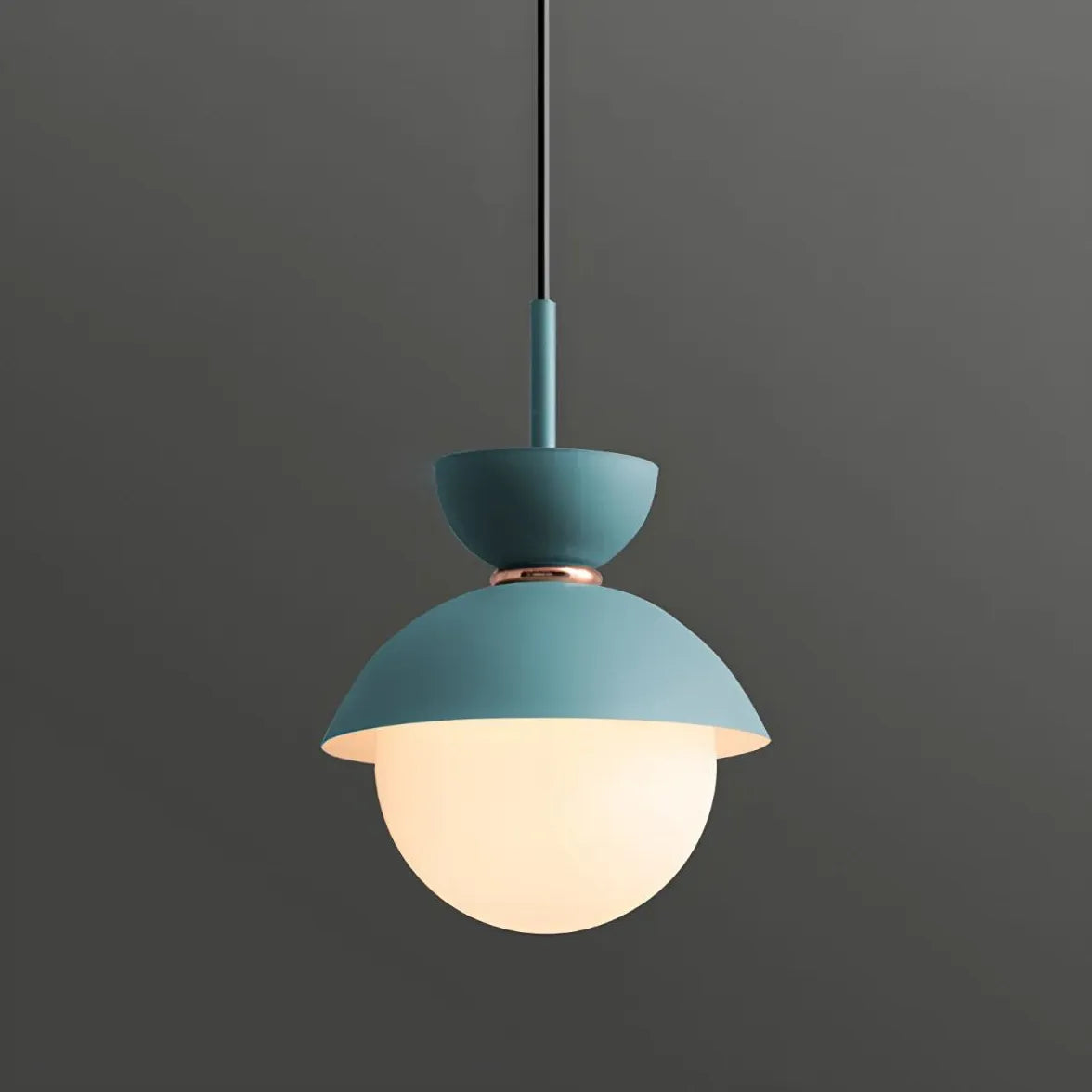 Pendelleuchte Glas einzeln Edles Makaron-Design - Clowas.de