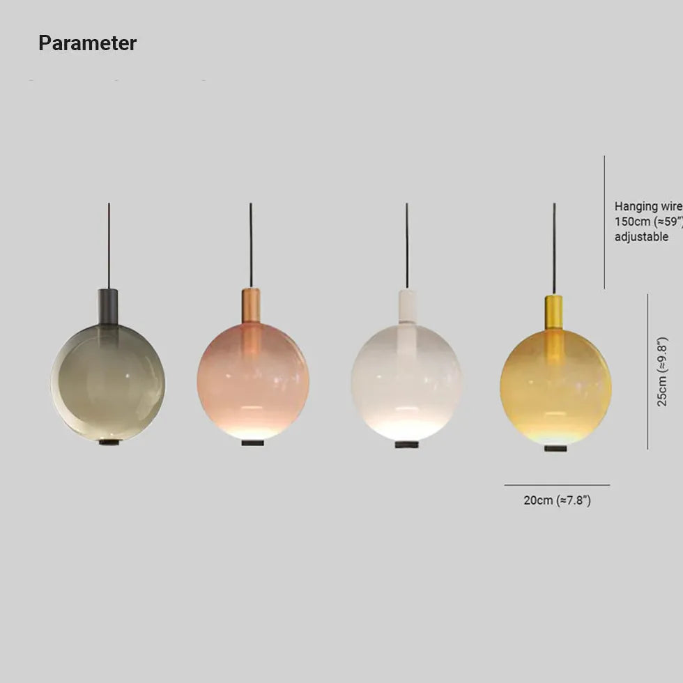 pendelleuchte glas farbig moderne nordische wohnkultur - Clowas.de