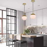 Pendelleuchte Glas Gold Nordisch Modern Kugelform - Clowas.de