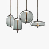 pendelleuchte glas grau moderne minimalistische nordische Eleganz - Clowas.de