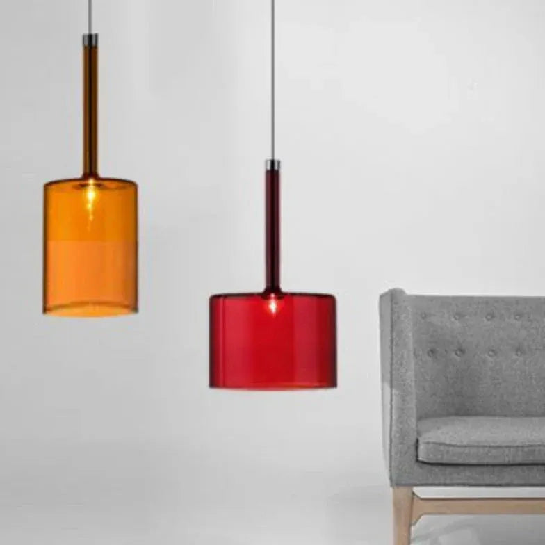 pendelleuchte glas mehrfarbig moderne stilvolle beleuchtung - Clowas.de