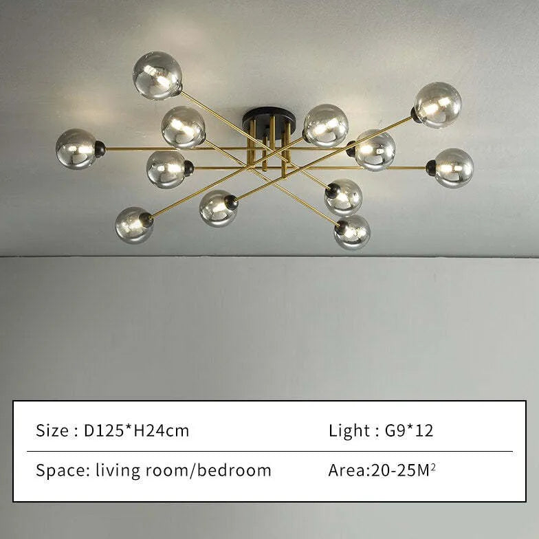 Pendelleuchte Glas Metall für nordischen Wohnstil modern schlicht - Clowas.de
