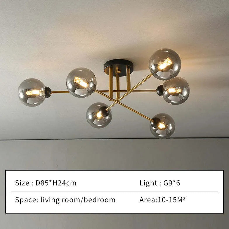 Pendelleuchte Glas Metall für nordischen Wohnstil modern schlicht - Clowas.de