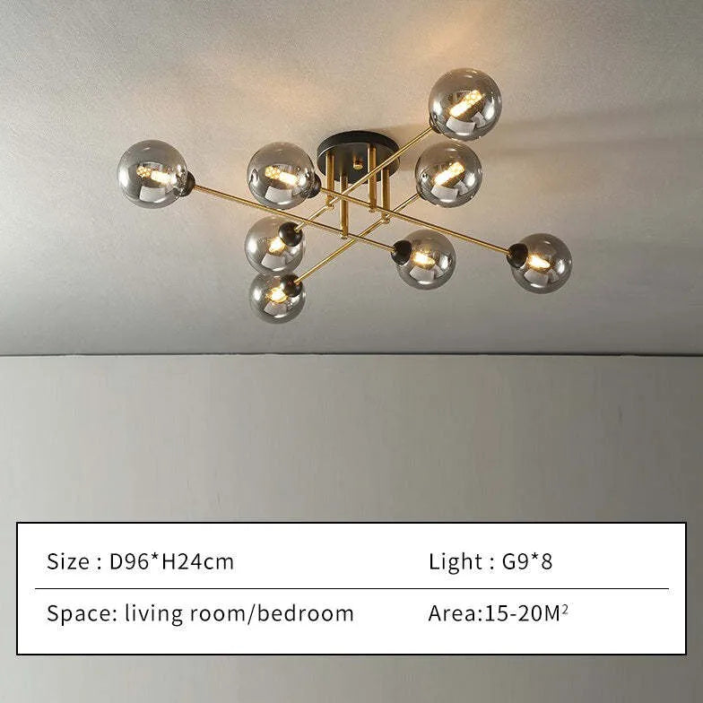 Pendelleuchte Glas Metall für nordischen Wohnstil modern schlicht - Clowas.de