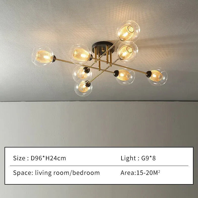 Pendelleuchte Glas Metall für nordischen Wohnstil modern schlicht - Clowas.de