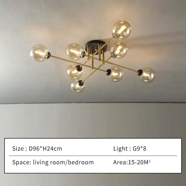 Pendelleuchte Glas Metall für nordischen Wohnstil modern schlicht - Clowas.de