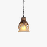 Pendelleuchte Glas satiniert im Retro Antler Stil - Clowas.de