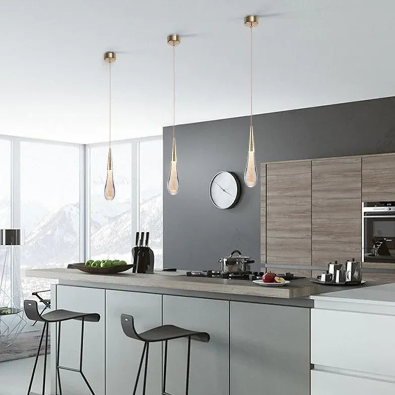 Pendelleuchte Glas Tropfen modern minimalistisch Design - Clowas.de