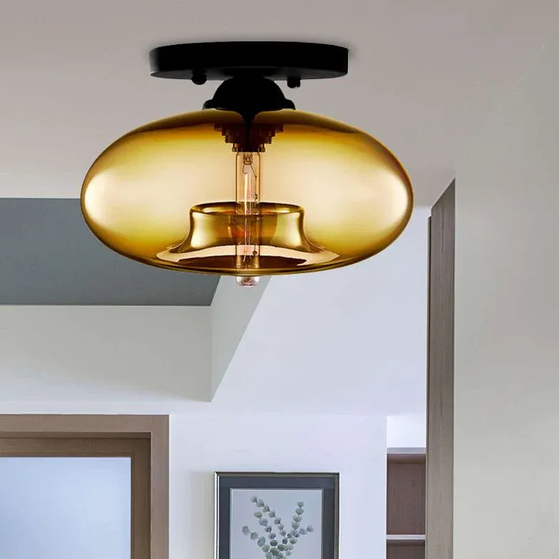 Pendelleuchte Glas Wohnzimmer runde kreative moderne Design - Clowas.de
