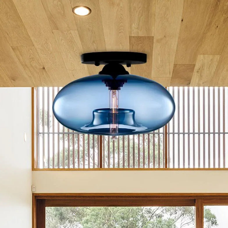 Pendelleuchte Glas Wohnzimmer runde kreative moderne Design - Clowas.de