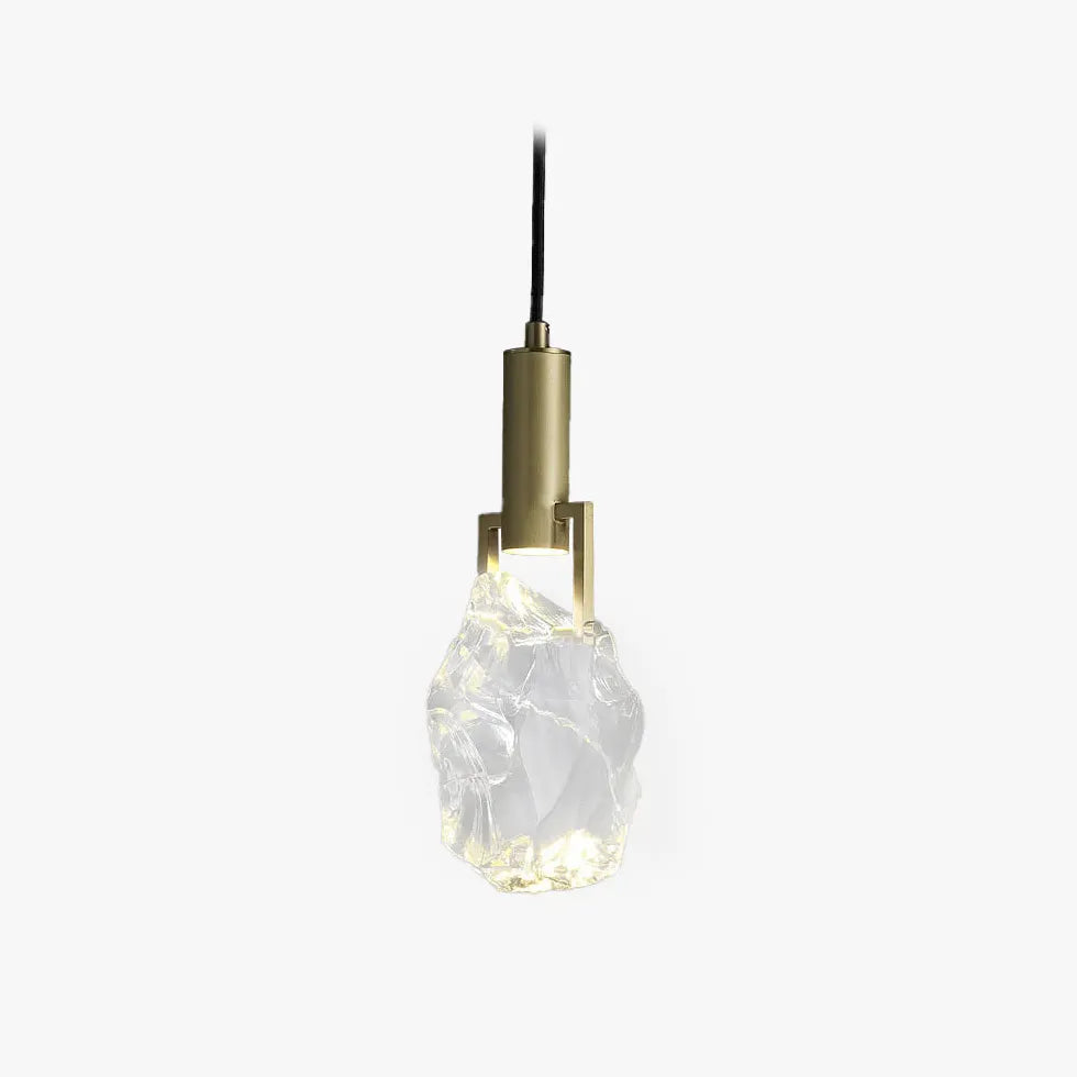 Pendelleuchte Glaskugel einzeln Vollkupfer Kristall Luxus - Clowas.de